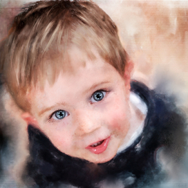 Мальчик . Стиль акварель 