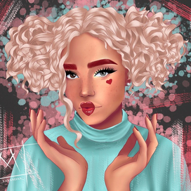 Милая кучеряшка