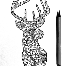 Стилизованный олень.