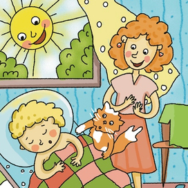 Иллюстрация на открытку