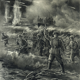 Высадка штурмового отряда майора Куникова