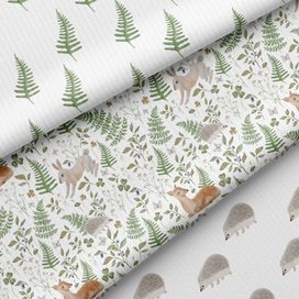 Лесной бесшовный паттерн