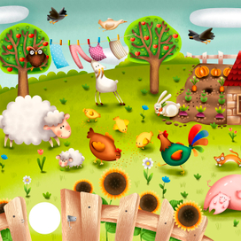 сельский двор