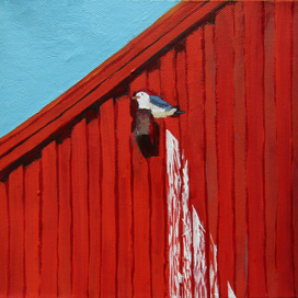 Из серии Norsk album. 2016. 20х20, холст, темпера. 