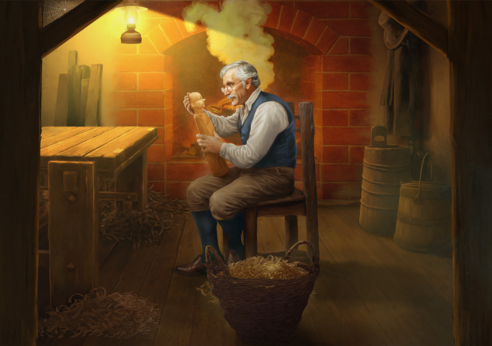 на этой стороне холста