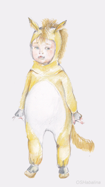 Эскиз костюма "Конёк"