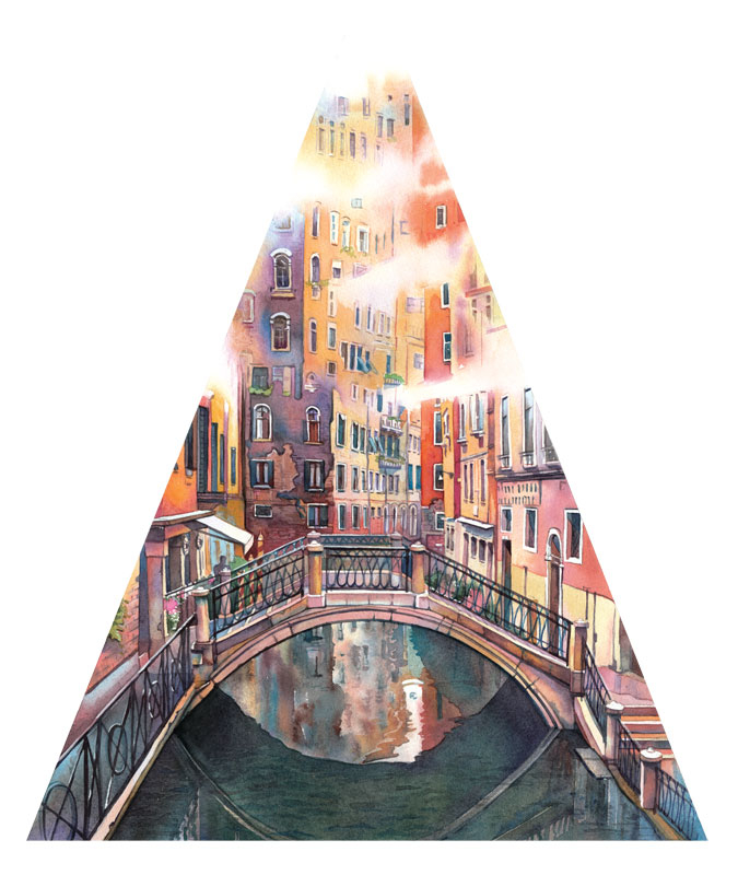 Иллюстрация для клина зонтика "Венеция"