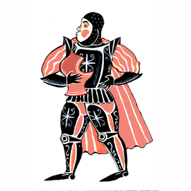 персонаж к книге Алексея Дурново "Рыжий рыцарь". Издательство  albuscorvus