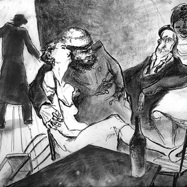 Иллюстрация к роману А. Мариенгофа "Циники"