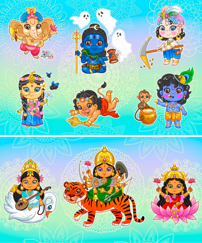 Индийские Боги-малыши 1