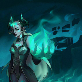 Шивана (Shyvana) из игры League of Legends.