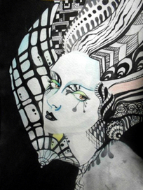 Девушка с веером