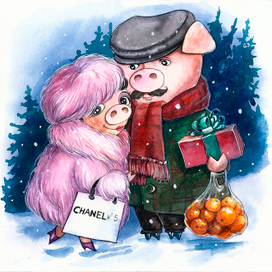 Свинка с мужчинкой