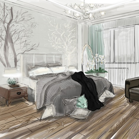 Скетч интерьера