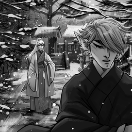 Иллюстрация из серии "Алая Луна"