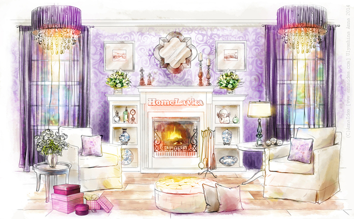 ГОСТИНАЯ. серия "Интерьеры"