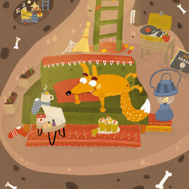 Линда у себя дома