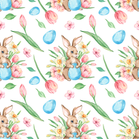Весенний пасхальный паттерн