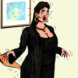 Ласково ущипнул девушку