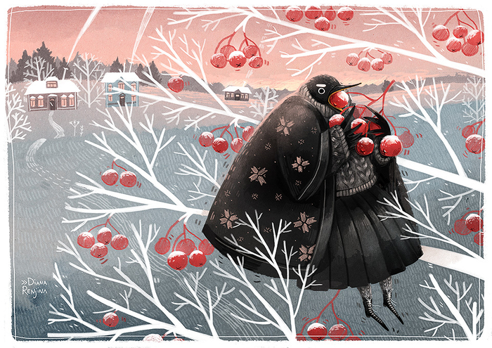 Зимний дрозд