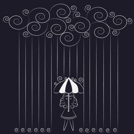 Девочка с зонтом 