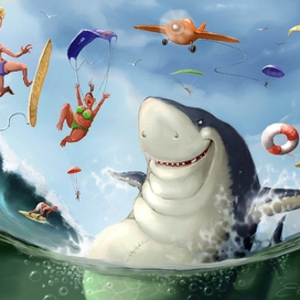 Акула (на тему Tiago Hoisel'а)