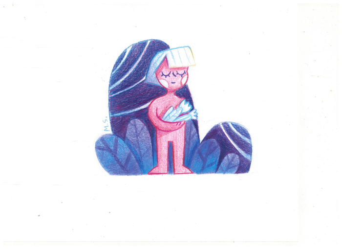 Девочка с цветами