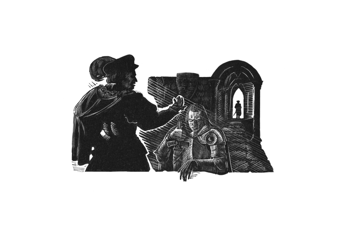 Спусковая иллюстрация "Скупой рыцарь"