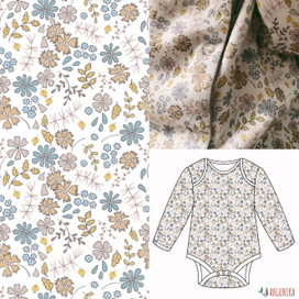 Принт полевые цветы