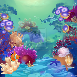 Tropical coral reef