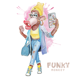 Модная обезьянка