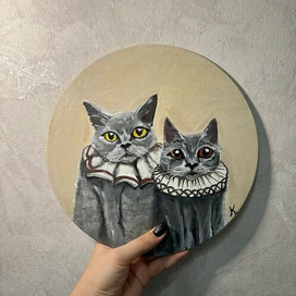 Портрет двух котов