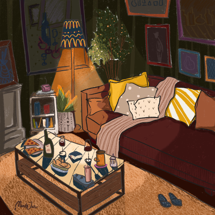 Дома вечером