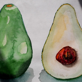 Этюд "Полтора авокадо"