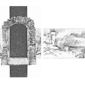 эскиз технического разворота