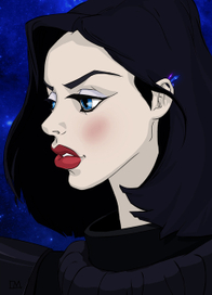 Девушка. Портрет в анимационном стиле