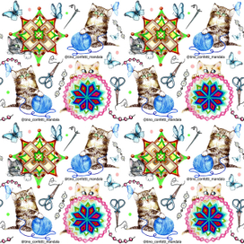 бесшовный паттерн для рукодельницы