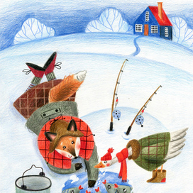 Лисонька и Гусик