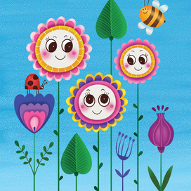 Развивающие карточки для издательства "Робинс"