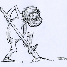 Мужик с лопатой