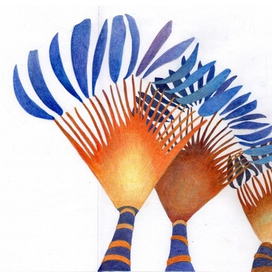 Иллюстрация к детской авторской книжке "Жил-был крокодил"