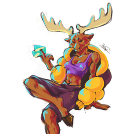 Скетч персонажа из игры