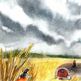 Иллюстрация к сказке "Дюймовочка"