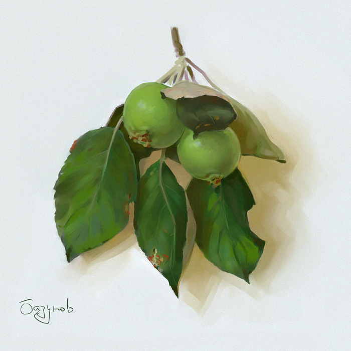 Зеленые яблоки