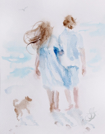 Акварели о море