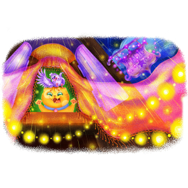 Кошка Звездочка и Перышко говорят до новых встреч!