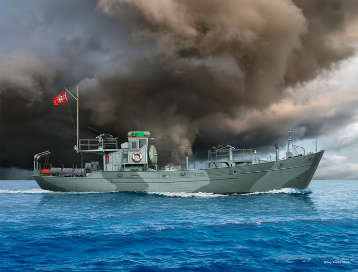 KFK Kriegsfischkutter (box art for ICM)