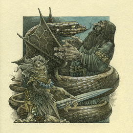 ЗМЕЕКРЫЛ полосная иллюстрация