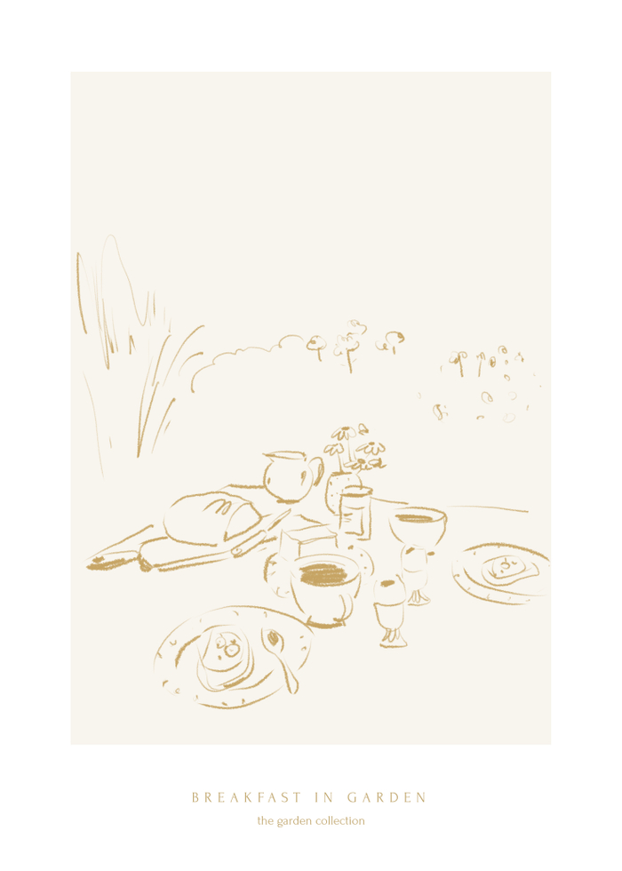 Breakfast in garden 🪴 