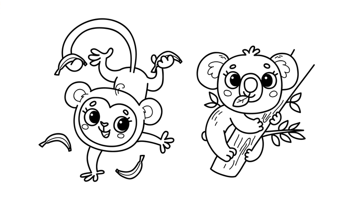 Раскраска зоопарк